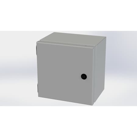 Saginaw Control & Engineering 1/4 Turn Latch Electrical Enclosures, 8 in H, 6 in D, 8 in W, NEMA 3R, 4, 12, 13, Carbon Steel SCE-8086ELJ